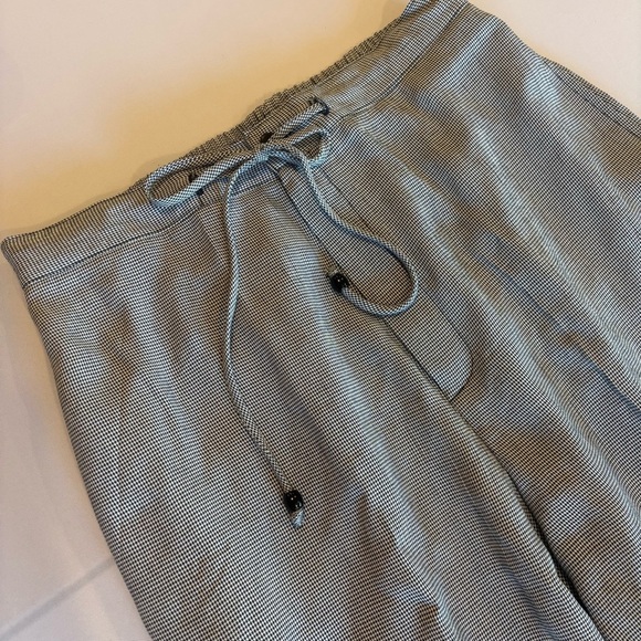 VINTAGE STEPHANIE PARKS‎ High Waist Black & White Pattern Mom Pants 90s Medium - Picture 15 of 15